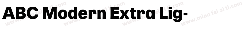 ABC Modern Extra Lig字体转换